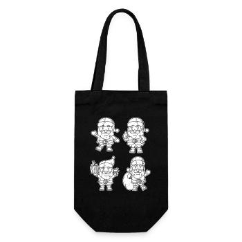 Père Noël Noël - Sac à bouteille - noir - Devant