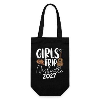 Girls Trip Nashville 2027 - Geschenkbeutel für Flaschen - Schwarz - Vorne