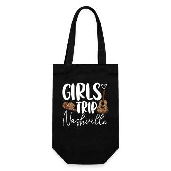 Girls Trip Nashville - Geschenkbeutel für Flaschen - Schwarz - Vorne