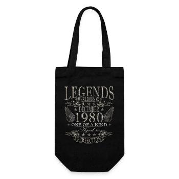 Anniversaire décembre 1980 Don décembre 1980 - Sac à bouteille - noir - Devant