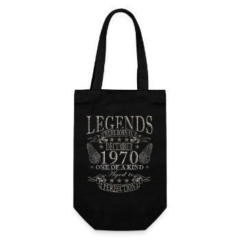 Birthday Party December 1970 - December 1970 - Gift Bag for Bottles - black - Front