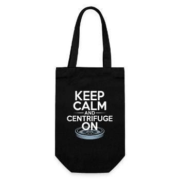 Lab Technician Keep Calm And Medical Technologist - Geschenkbeutel für Flaschen - Schwarz - Vorne