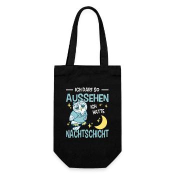 Pflegerin Geschenke Pflege Lustig Krankenpflegerin - Geschenkbeutel für Flaschen - Schwarz - Vorne