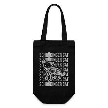 Schrödinger's cat - Gift Bag for Bottles - black - Front