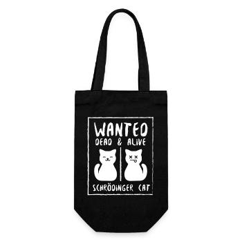 Schrödinger's cat - Gift Bag for Bottles - black - Front