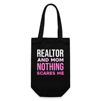 Realtor mom courageous – don't be afraid - Gift Bag for Bottles - black - Front