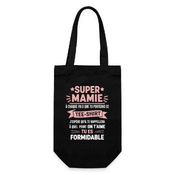 great granny you are great we love you very much - Gift Bag for Bottles - black - Front