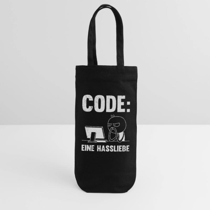 Coder CODE EINE HASSLIEBE LUSTIG Geschenkbeutel für Flaschen