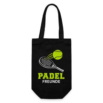 Équipe de Padel PADEL FRIENDS Jeux de padel amusants - Sac à bouteille - noir - Devant