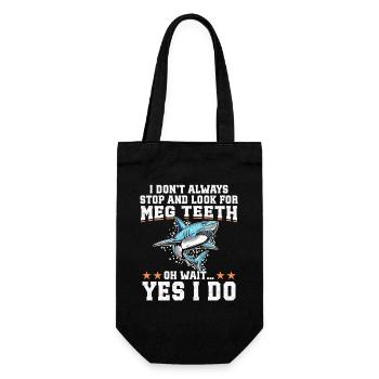  Megalodon Shark Teeth Collecting Megalodon - Gift Bag for Bottles - black - Front
