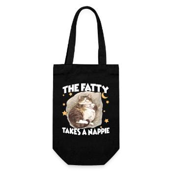 Perfect gift idea for cat lovers Cozy Cat - Gift Bag for Bottles - black - Front