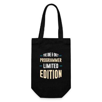 Einziger Programmierer Limited Edition - Geschenkbeutel für Flaschen - Schwarz - Vorne