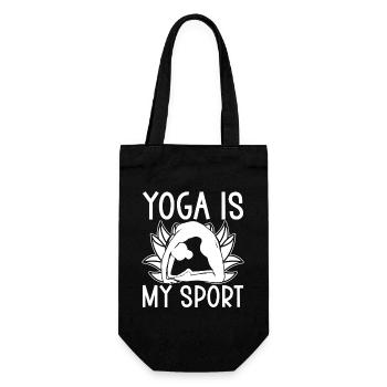 Pilates Enthusiasts Yoga Is My Sport Pilates - Gift Bag for Bottles - black - Front