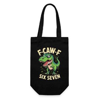 F-Caw-F Six Seven Dino - Gift Bag for Bottles - black - Front