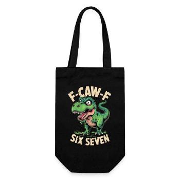 F-Caw-F Six Seven Dino - Gift Bag for Bottles - black - Front