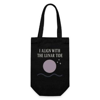 Déesse Lunaire du cycle lunaire intentionnellement - Sac à bouteille - noir - Devant