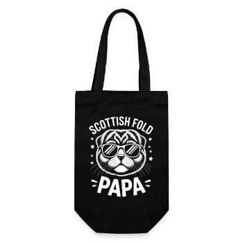 Cadeau Fold écossais Chats pliants écossais - Sac à bouteille - noir - Devant