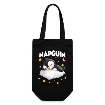 Pinguin-Nachthemden lustige Nachtwäsche Napguin - Geschenkbeutel für Flaschen - Schwarz - Vorne