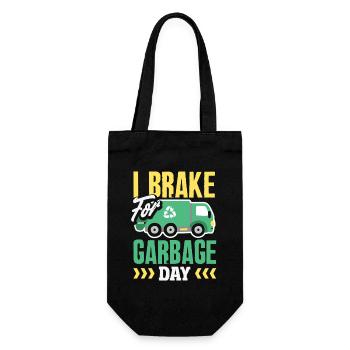 Garbage Day is my favorite day - Gift Bag for Bottles - black - Front
