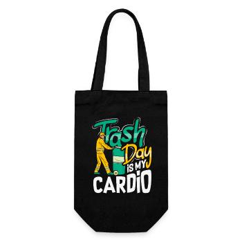 Garbage Day is my favorite day - Gift Bag for Bottles - black - Front