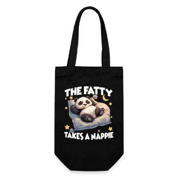 Lazy Panda Pajamas Perfect Nightgown Panda - Gift Bag for Bottles - black - Front