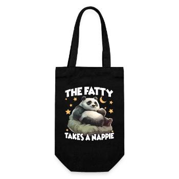A cozy gift for Panda Sleepyheads - Gift Bag for Bottles - black - Front