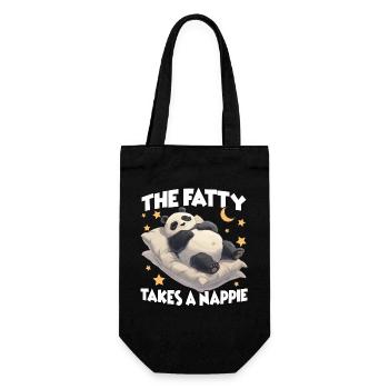 Chemise de nuit panda – pyjama drôle, poêle douillette - Sac à bouteille - noir - Devant