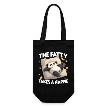 Un cadeau pour les paresseux et les amateurs de pandas - Sac à bouteille - noir - Devant