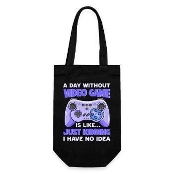 Gamer Gaming - Geschenkbeutel für Flaschen - Schwarz - Vorne