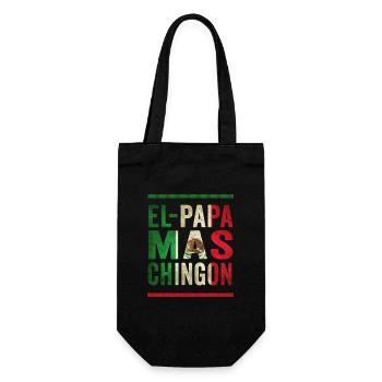 Mexikanisches Vintage Vater Spruch Design - Geschenkbeutel für Flaschen - Schwarz - Vorne