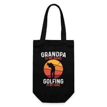 Grand-père, le golf, c’est mon jeu - Sac à bouteille - noir - Devant