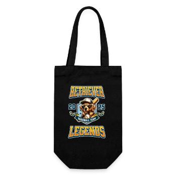 Golden Retriever Baseball Team - Gift Bag for Bottles - black - Front