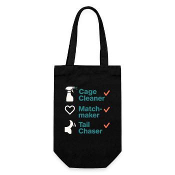 Adoption Day Pet Rescue Shelter - Gift Bag for Bottles - black - Front