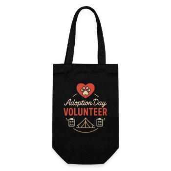 Adoption Day Pet Rescue Shelter - Gift Bag for Bottles - black - Front
