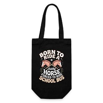 Hobby Horsing Steckenpferd - Geschenkbeutel für Flaschen - Schwarz - Vorne