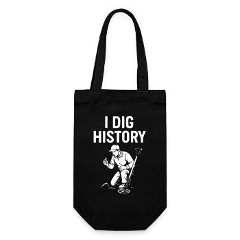 Je Fouille l’Histoire Détection de Métaux Chasseur de Trésors - Sac à bouteille - noir - Devant