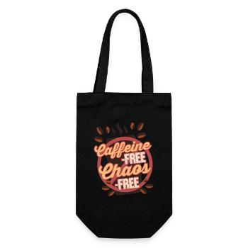 Kaffeeentzug Koffeinfrei Ex-Kaffeetrinker - Geschenkbeutel für Flaschen - Schwarz - Vorne