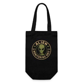 Alien Surveillance Unit Funny Myth - Gift Bag for Bottles - black - Front