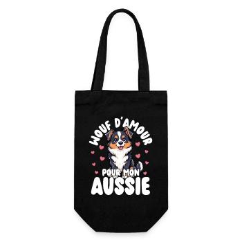 Love For My Australian Dog's Sweet Heart - Gift Bag for Bottles - black - Front