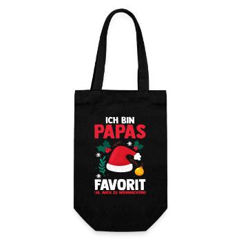 Le Noël préféré du père Noël - Sac à bouteille - noir - Devant