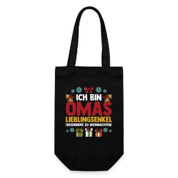 Noël préféré de la grand-mère du Père Noël - Sac à bouteille - noir - Devant