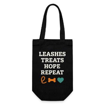 Adoption Day Pet Rescue Shelter - Gift Bag for Bottles - black - Front