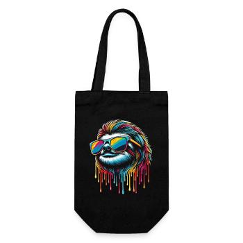 Sloth Sloth Art Lazy Sloth Fan - Gift Bag for Bottles - black - Front
