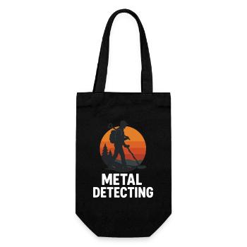 Silhouette d’aventure de chasse au trésor Détection de métaux - Sac à bouteille - noir - Devant