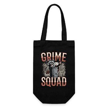 Funny Opossum and Raccoon - Gift Bag for Bottles - black - Front