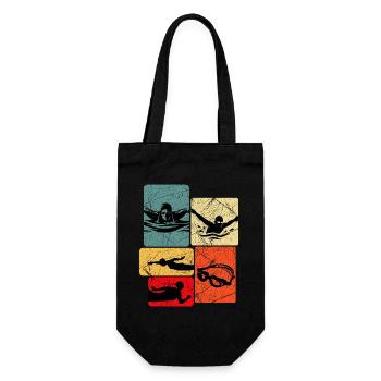 Motif de silhouettes de chars vintage - Sac à bouteille - noir - Devant