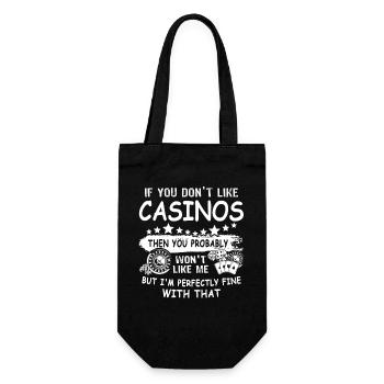 Casino - Gift Bag for Bottles - black - Front