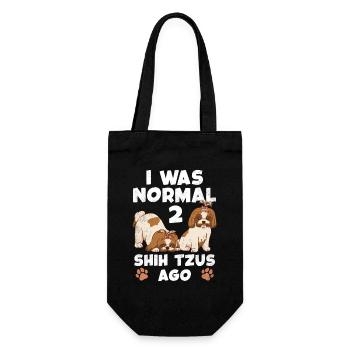 J’étais normal avant deux Shih Tzu - Sac à bouteille - noir - Devant