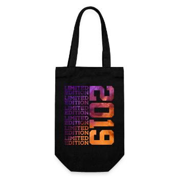 7 YEARS LIMITED EDITION 2019 7TH BIRTHDAY - Gift Bag for Bottles - black - Front