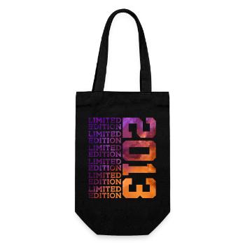 13 YEARS LIMITED EDITION 2013 13TH BIRTHDAY - Gift Bag for Bottles - black - Front